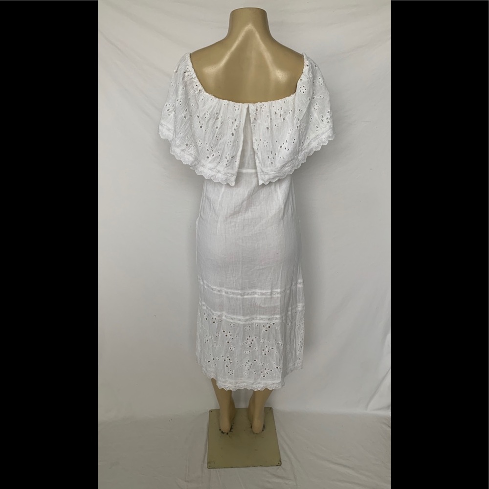 Free People Size Small White BOHO Dress - Picture 5 of 8